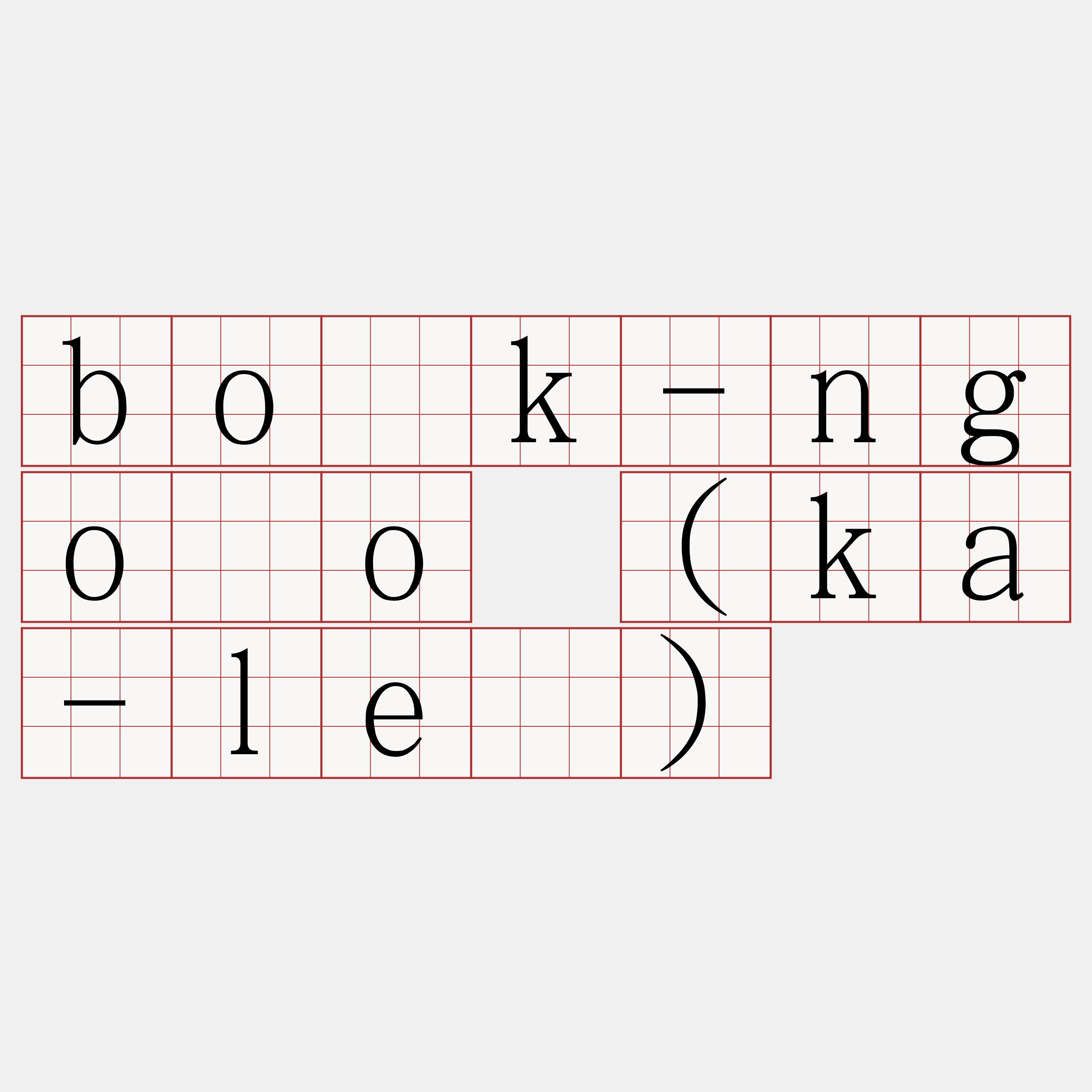 bo̍k-ngóo (ka-lé)